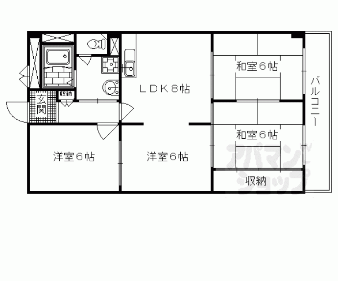 【ルネニッセイコーポラス】間取