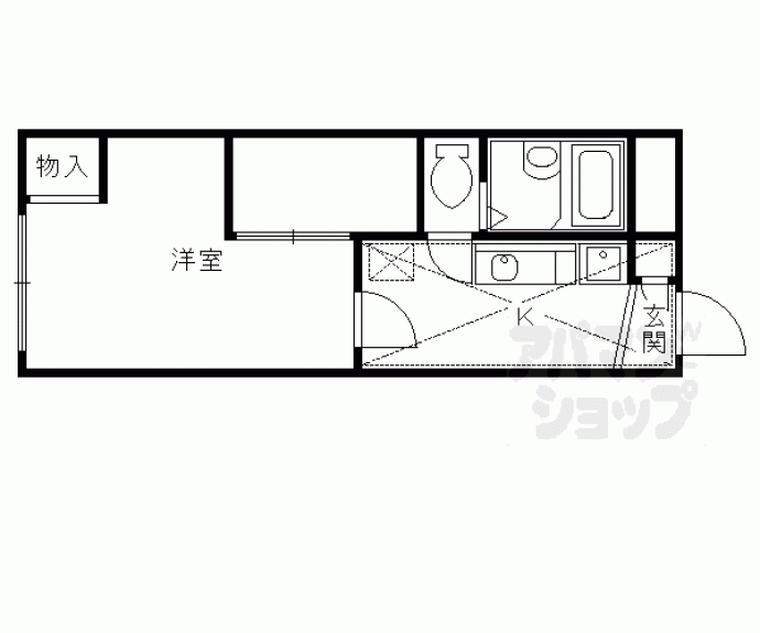 【レオパレスアルモニ3番館】間取