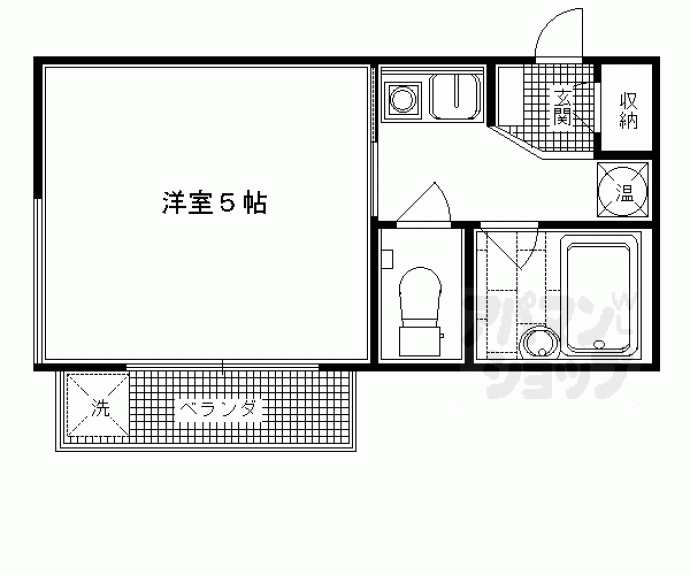 【鳴滝グリーンハイツ】間取