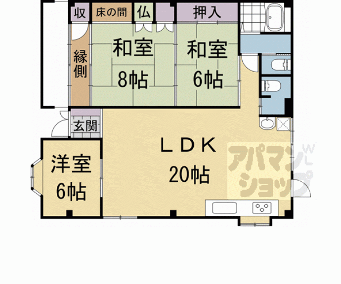 【コーポ黒川】間取