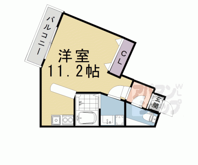 【エリーフラッツ嵐山】間取