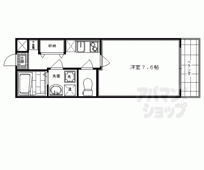 【エリーフラッツ嵐山】間取