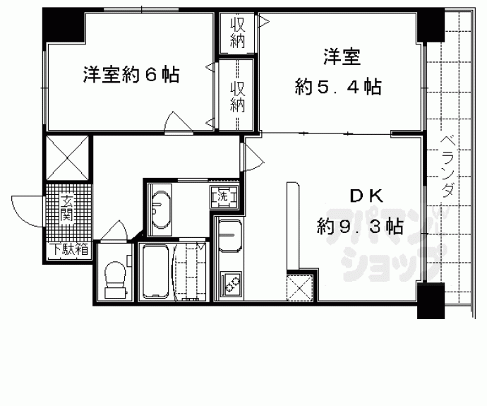 【ＨＦ四条河原町レジデンス】間取