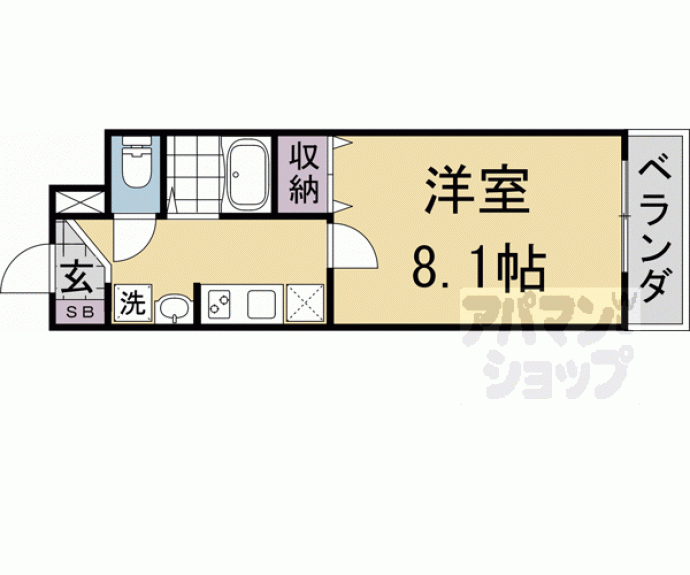 【ジュネス桂】間取