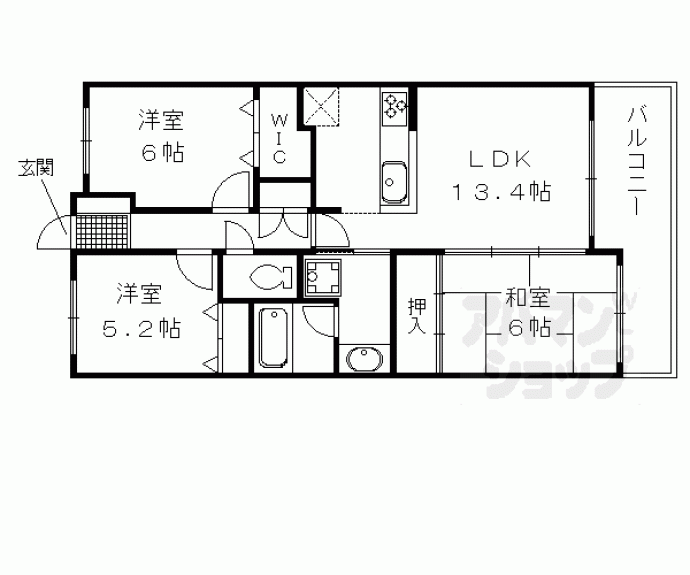 【エスリード長岡天神】間取