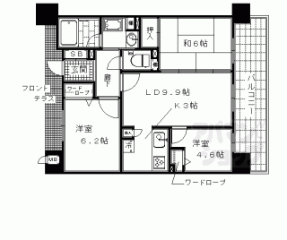 【デリード西京極Ｐａｒｋ　Ｆｒｏｎｔ】