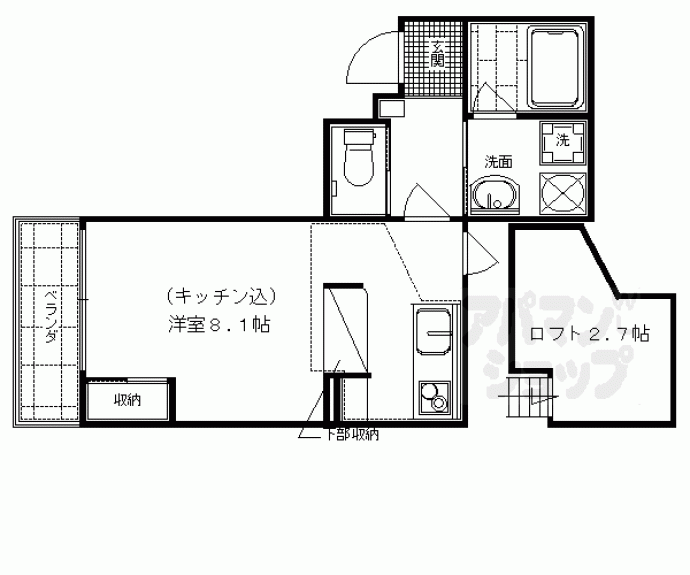 【ロイヤルステージ京都佐井六角】間取