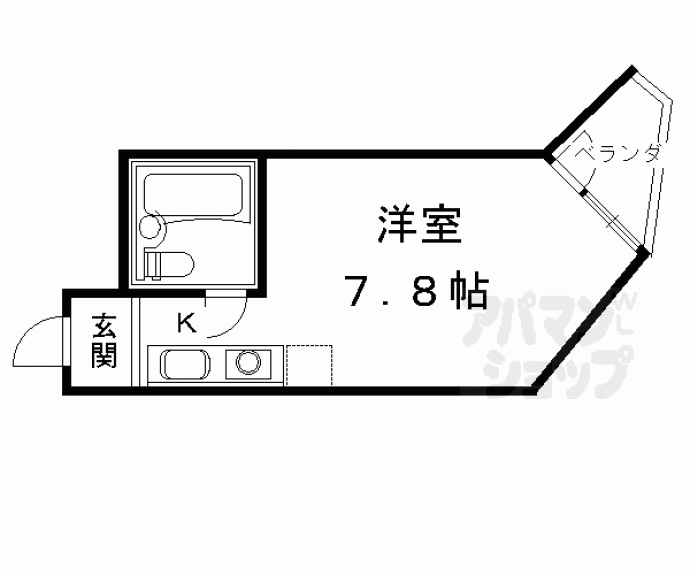 【ハイツウエストロード】間取