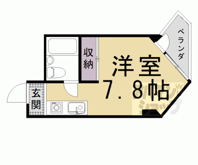 【ハイツウエストロード】間取