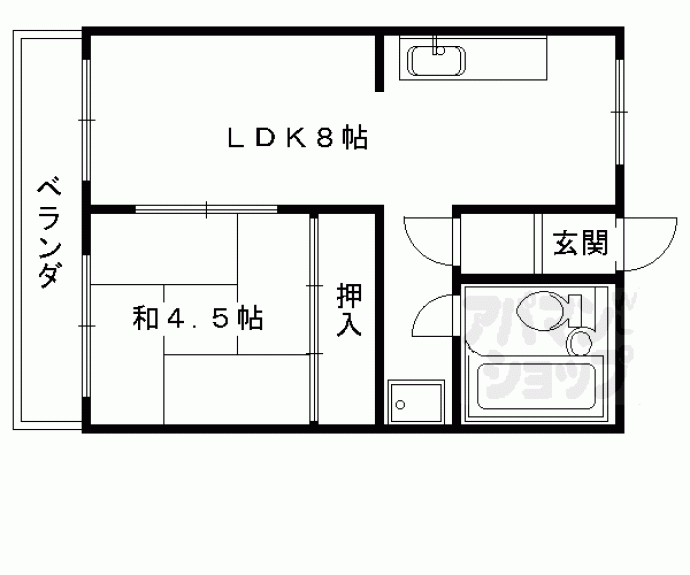 【五条グリーンハイツ】間取