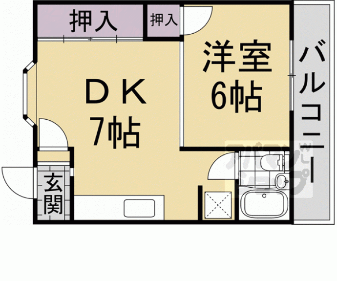 【五条グリーンハイツ】間取