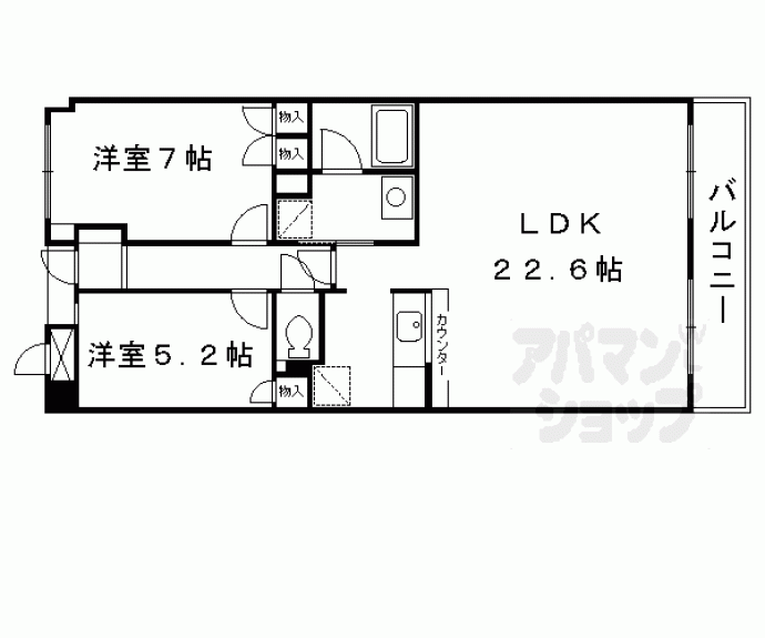 【ライオンズマンション長岡天神】間取