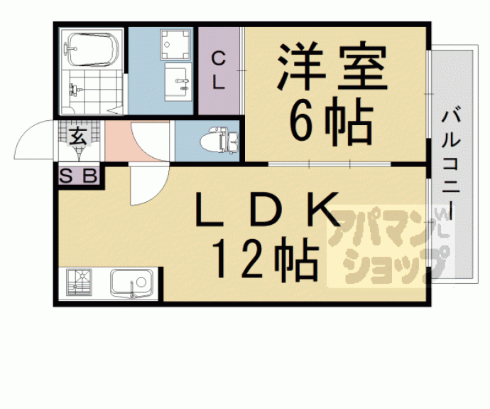 【フローラルコート】間取