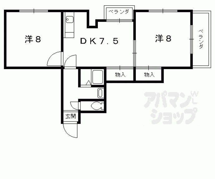 【ハイツエリーｐａｒｔⅡ】間取