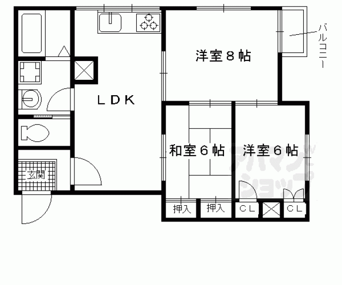 【ハイツエリーｐａｒｔⅡ】間取