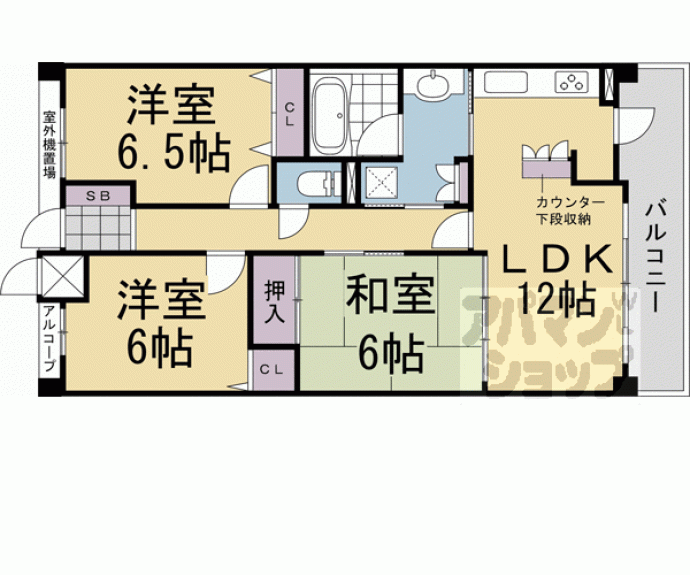 【エスリード太秦三条天神川】間取