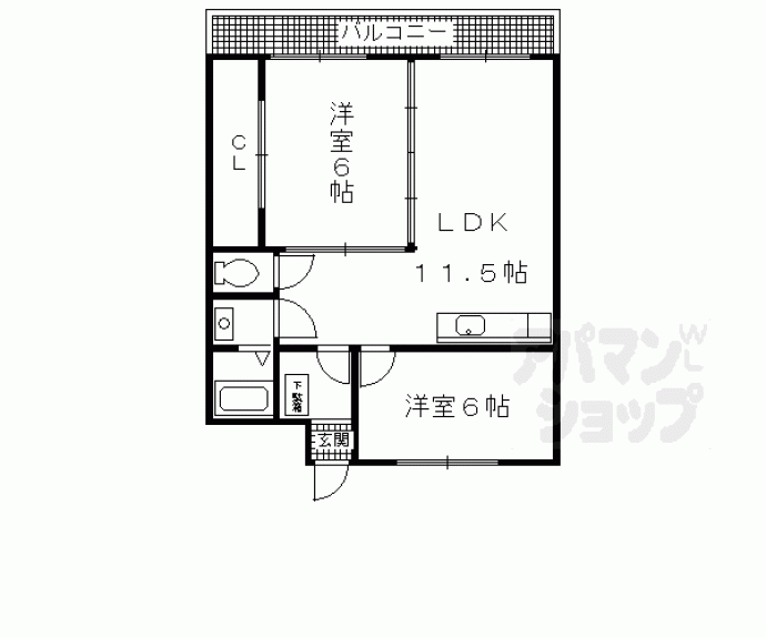 【アクエルド長岡京】間取