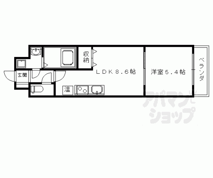 【エスペランス中井2】間取