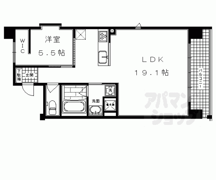 【ＩＬ　ＲＯＳＳＯ堀川六角】間取