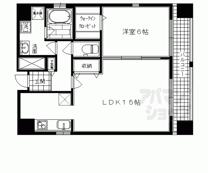 【フェミネンス御所西】間取