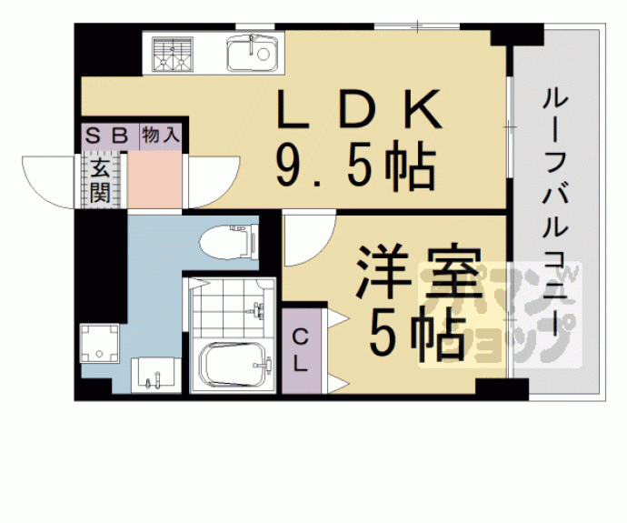 【ＯＲＹＺＡ三条西洞院】間取