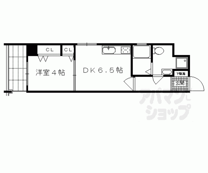 【オリザ三条西洞院】間取