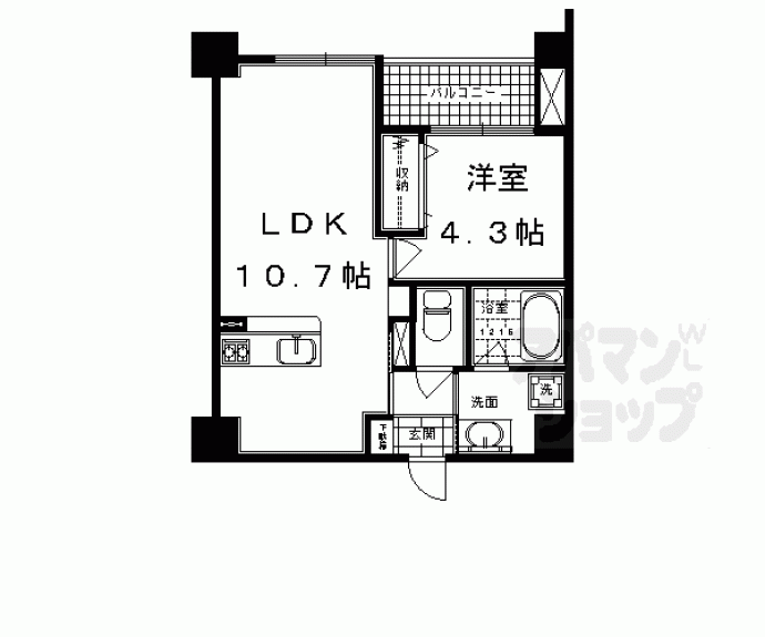 【カスタリア壬生】間取