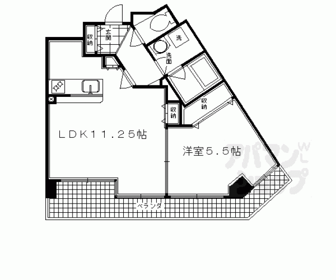 【エクセルコート京都五条坂】間取