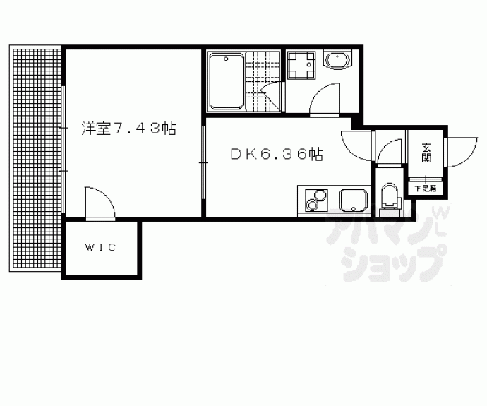 【エクセルコート・京都五条坂】間取