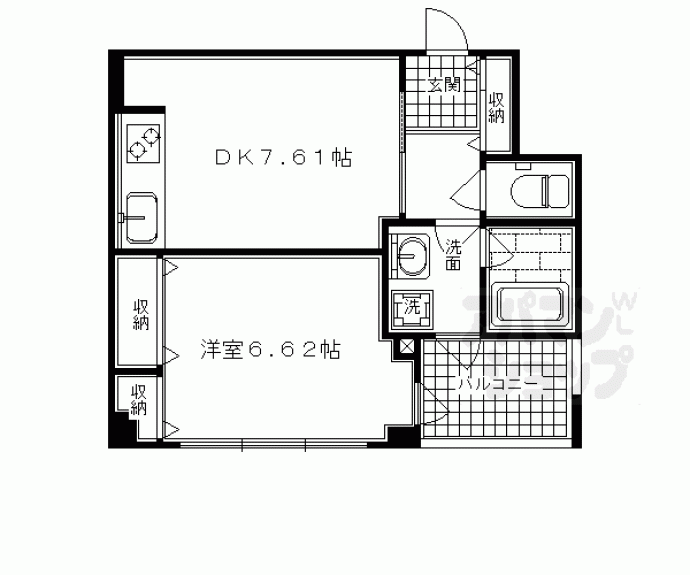 【エクセルコート京都五条坂】間取