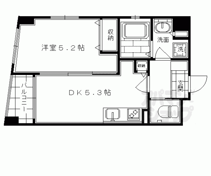 【エクセルコート京都五条坂】間取