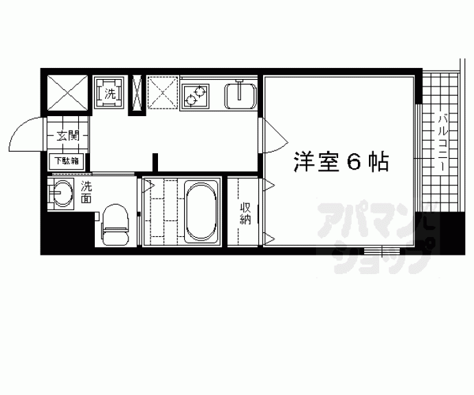【アーバンフラッツ四条西洞院】間取