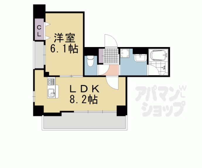 【マリーベル京都堀川ウインドア】間取