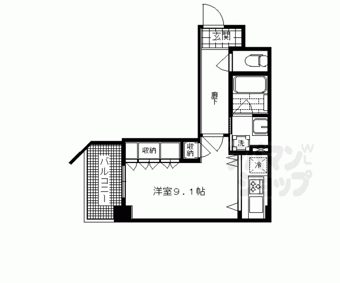 【ライオンズ京都四条烏丸レジデンス】間取