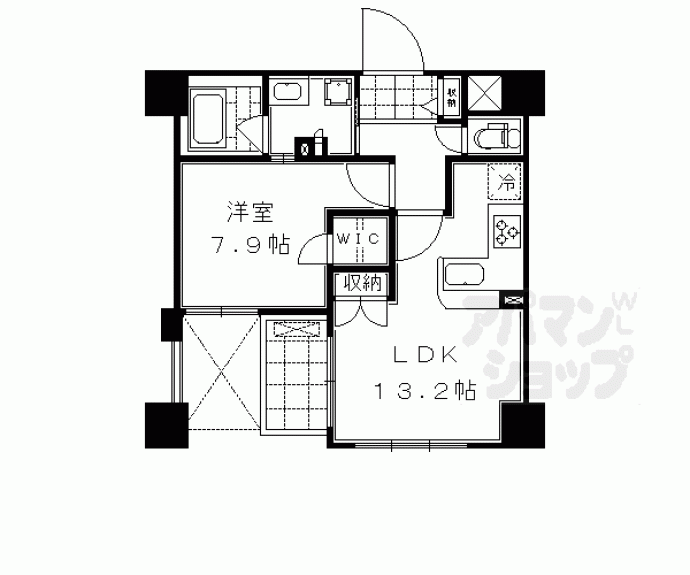 【ライオンズ京都四条烏丸レジデンス】間取