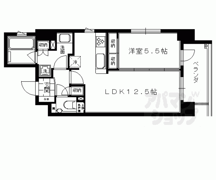 【ルーシア烏丸御池】間取