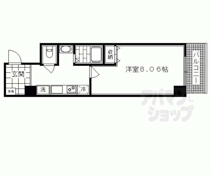 【Eau de Vie 烏丸通】間取