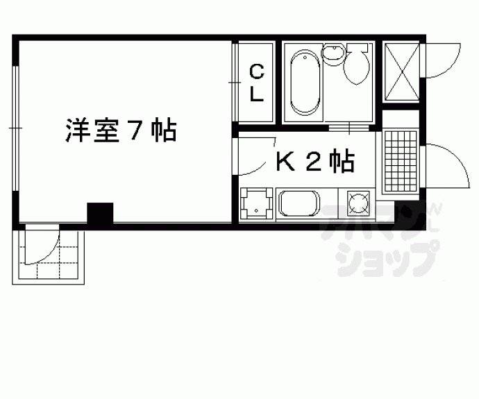 【ステュディオフラット室町】間取