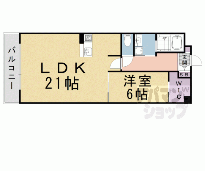 【ドルチェヴィータ京都六角】間取