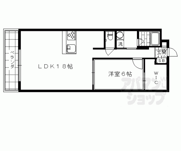【ドルチェヴィータ京都六角】間取