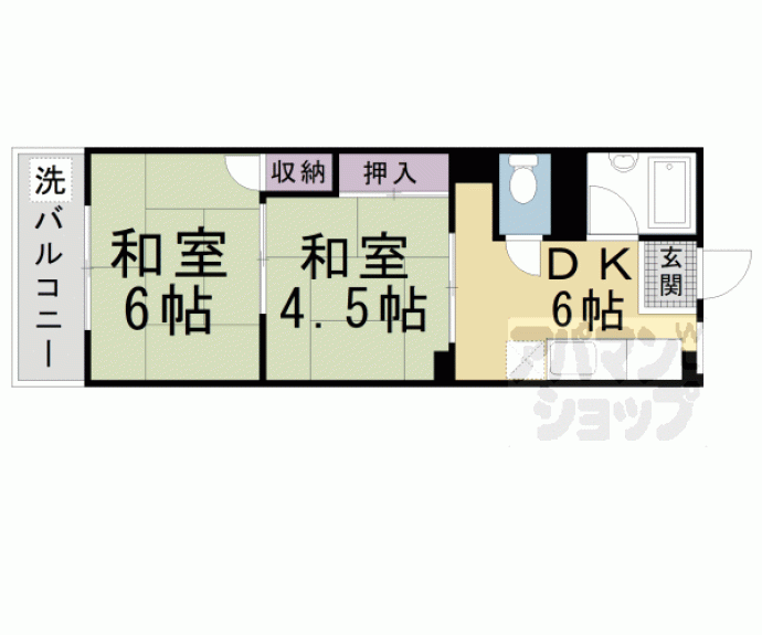 【楽軒ハイツ】間取