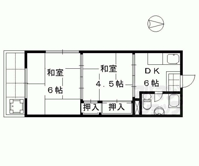 【楽軒ハイツ】間取