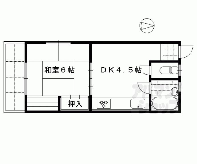 【楽軒ハイツ】間取