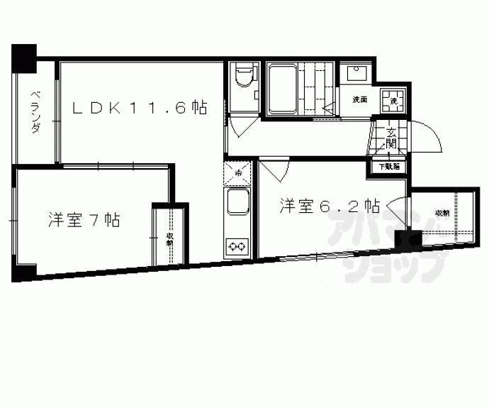 【プラネシア神宮道】間取