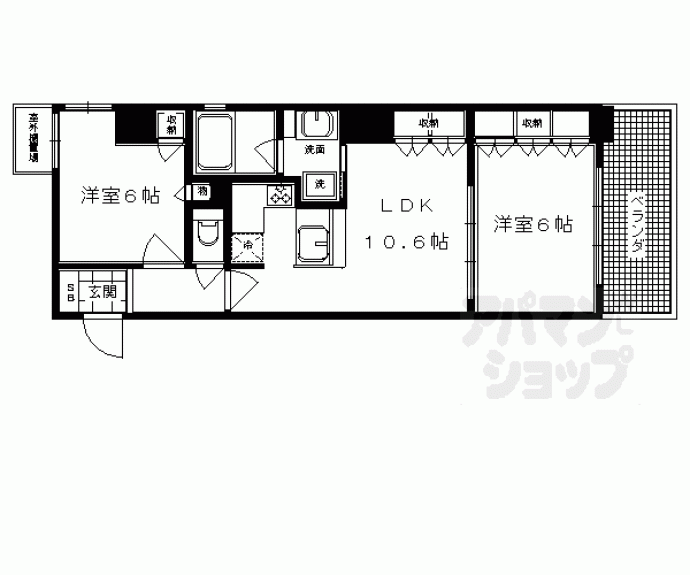 【リーガル京都四条烏丸】間取