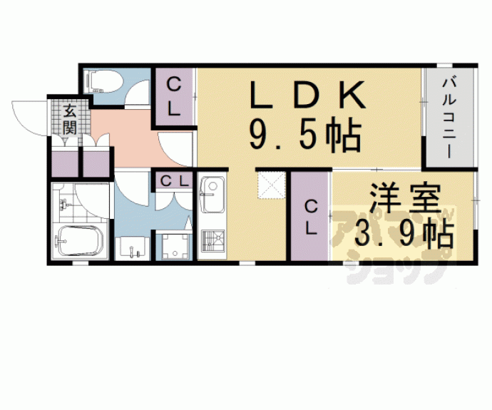 【アーバネックス東山三条】間取