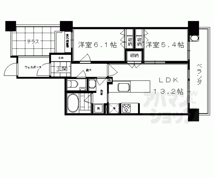 【サンクタス四条烏丸スティーロレジデンス】間取