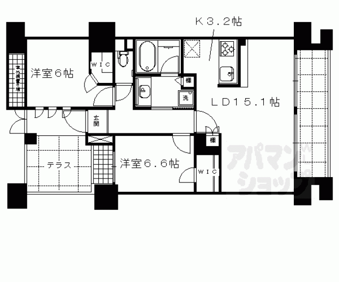【サンクタス四条烏丸スティーロレジデンス】間取