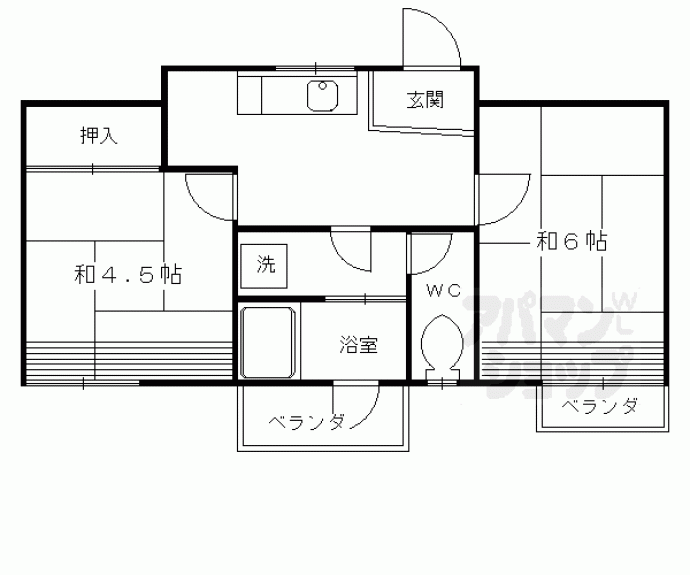 【七条ハイツ】間取