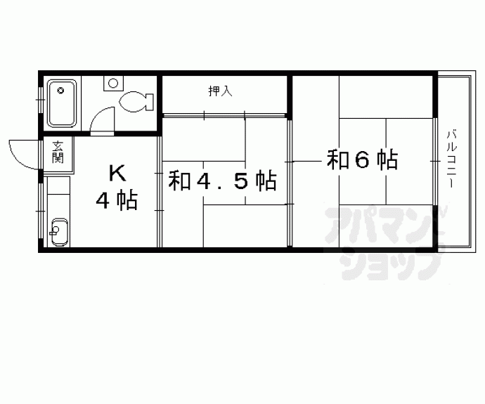 【第二吉村マンション】間取